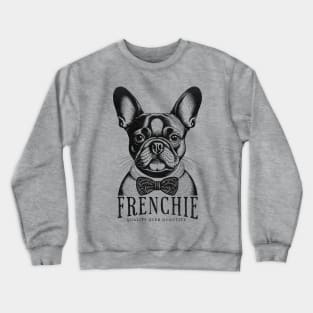 Frenchie Dog Vintage illustration Textured French Bulldog Retro Art Crewneck Sweatshirt